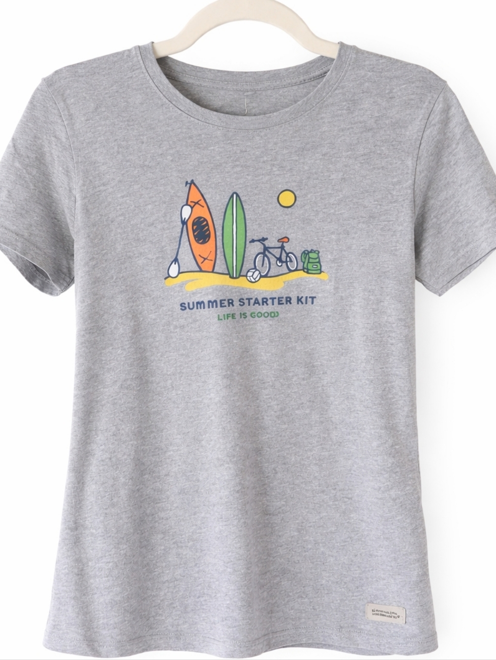Women's Gray 'Summer Starter Kit' Graphic Tee